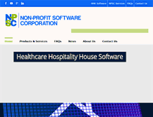 Tablet Screenshot of nonprofitsoftwarecorp.org